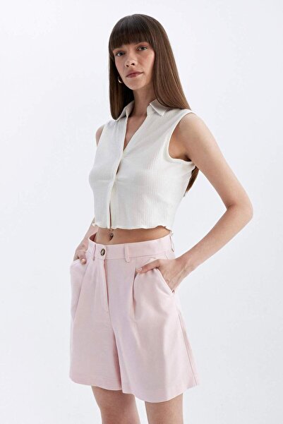 DeFacto Široké šortky s vysokým pasem - D1198AX24SM