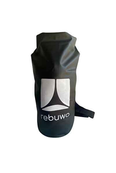 Rebuwo Su Geçirmez Çanta (Siyah) 10 L – Yuvarlanabilir Üst Kapanış ve Omuza A...