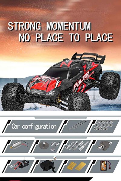 Oruç Oyuncak Uzaktan Kumandalı 80 Km/h 1/8 Elektrikli 2.4ghz Servo Motor Arazi Araç Scale High Speed