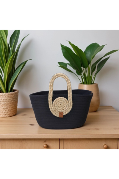 Liya Bella El Yapımı Hasır Çanta - Plaj Çantası - Gündelik Çanta