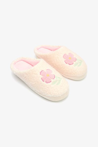 Penti Gardenya Pretty Flower Floral Embroidered Slippers
