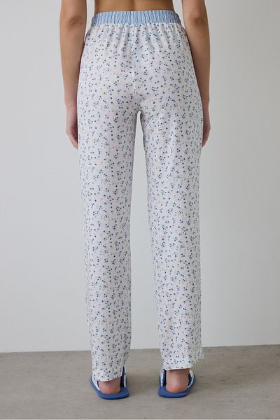 Penti Partea de pijama cu model de flori Lilah alb optic