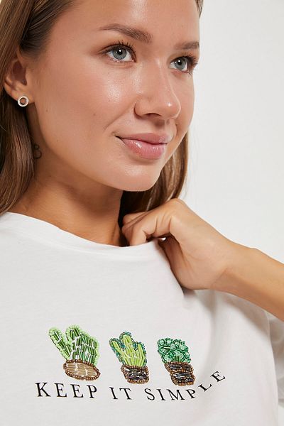 Arma Life ARMALIFE 4000 TRIUC DE DAMA CU GOLIER BIS CU Mărgele Cactus Brodate