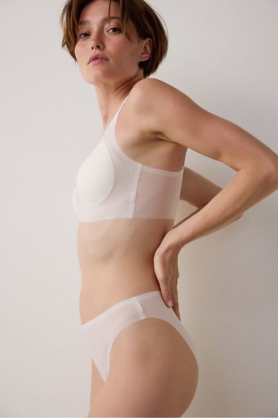 Penti Ecru Zero Gram Seamless Push up Bralet Without Underwire