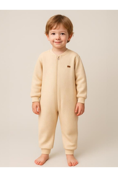 Moi Noi حقيبة نوم شتوية بأكمام طويلة مصنوعة من القطن بنسبة 100% مع سحاب، وافل...