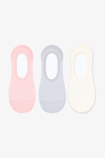 Penti Sporty Mesh Pink - Purple 3-Piece Ballerina Socks