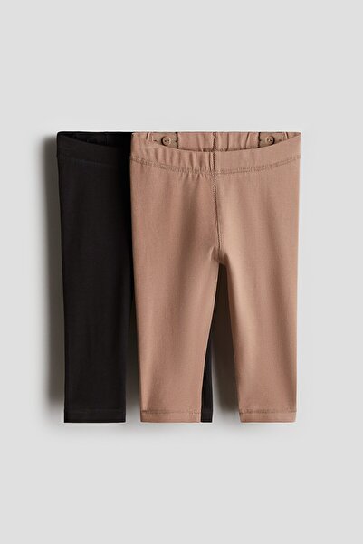 H&M 2'li Pima Pamuklu Jarse Tayt