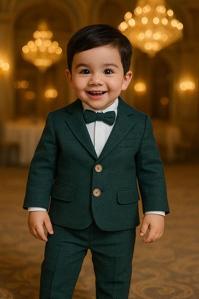 Pollito Baby Boy Jacket 4 Piece Set