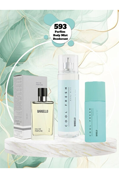 Bargello 593 Erkek Parfüm Seti Fresh Edp+deo+body Mist