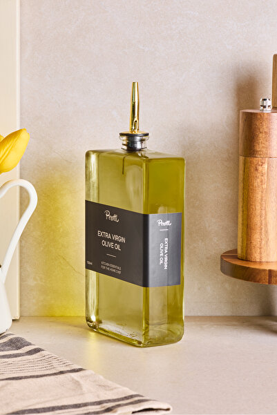 Perotti Molivet Gold Kapak 750 ml Cam Yağdanlık-sosluk-sirkelik-yağlık