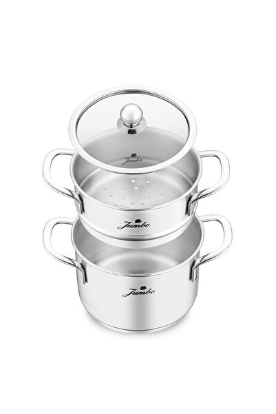 Jumbo Baby Steel 6 Parça Mini Çelik Tencere Seti