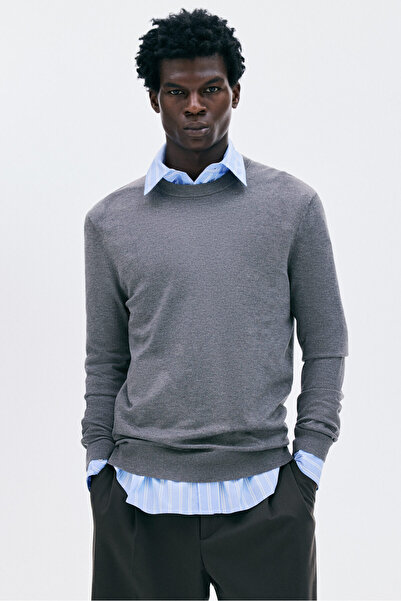 H&M İnce Triko Kazak Regular Fit