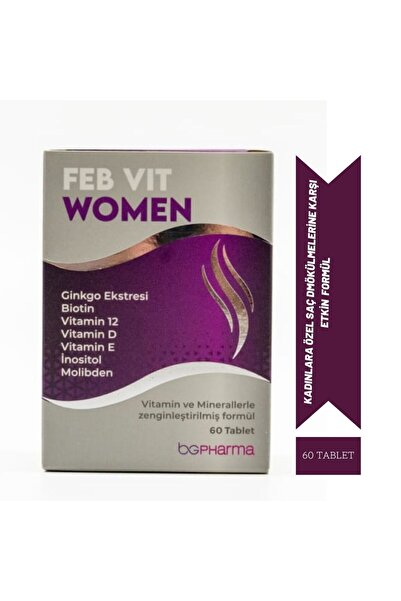 FEB VİT WOMEN Saç Dökülmesine Karşı Vitamin Feb Vit Women Ginko Bloba Keratin...