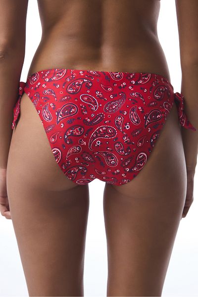 Penti Ethnic Patterned Buckle Bandana Brazilian Bikini Bottom