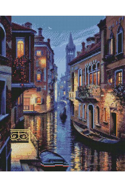 MOVAS Canals of Venice |   Diamond Mosaic Painting - Mosaic Puzzle - Bead Tapestry - Hobby Set |   40X50Cm