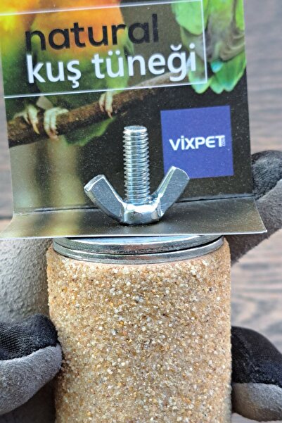 Vixpet 20 Cm/40 Mm Macaw VenTy Pedicure Sandy ParroT Perch - Iskender | T242