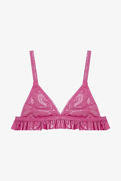 Penti Rosa Mädchen glänzendes Dreieck-Bikini-Set