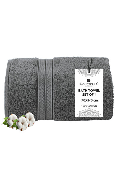 Donetella 1 - Pcs Premium Bath Towel (70x140cm ) 600 GSM 100% Combed Cotton
