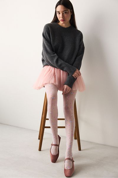 Penti Sweet Daisy White Pantyhose