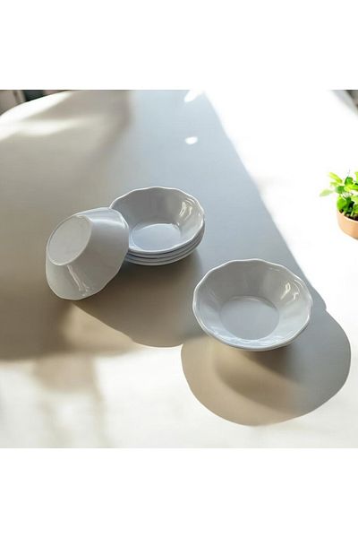 UpHome 24Pcs Tea Plate Plastic