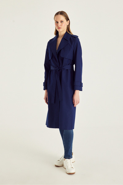 Naramaxx Rüzgarlık Detaylı Klasik Trençkot