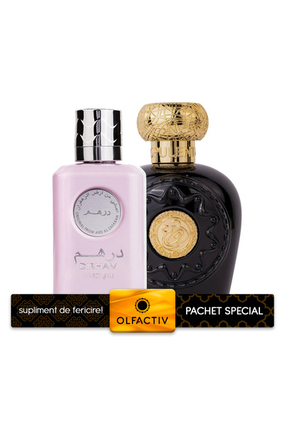 ARD AL ZAAFARAN Pack of 2 Best Seller perfumes, Dirham Wardi 100 ml for her a...
