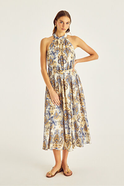 Naramaxx Kemerli Midi Boy Elbise