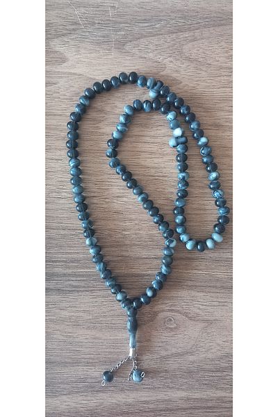 DM ONLINE Sphere Cut Gray Anthracite Color Beads 99 Prayer Prayer Beads