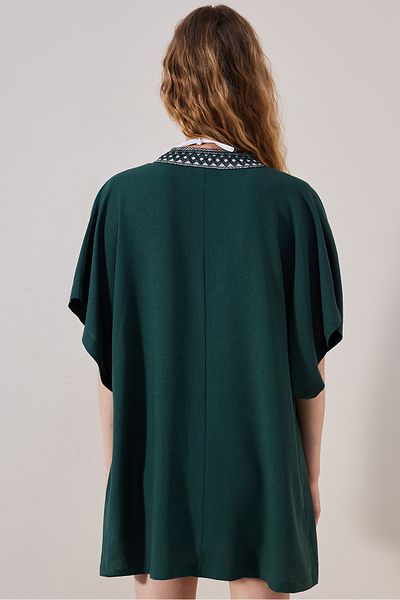 Penti Kimono verde frunze