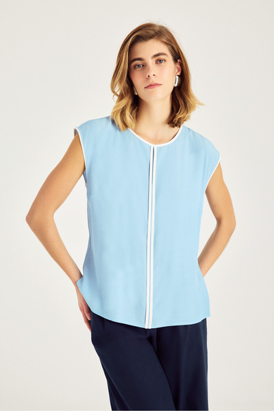 Naramaxx Kontrast Şeritli Bluz