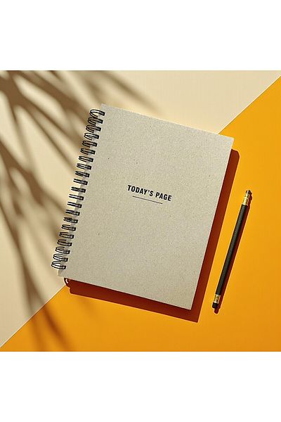 Fark Tanıtım 6 Month Daily Planner |   Spiral Notebook with Hard Cardboard Cover |   204 Pages |   22X28.5Cm