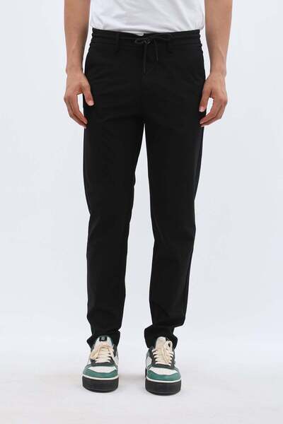 Jeanspro Technical Stretch-Blend Jogger Pants - Black