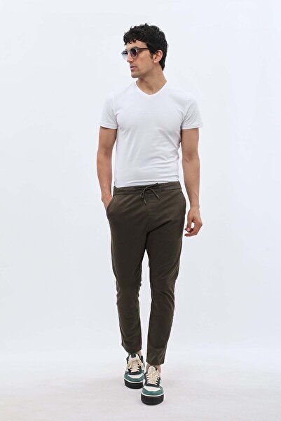 Jeanspro Cotton Jogger Pants - Khaki