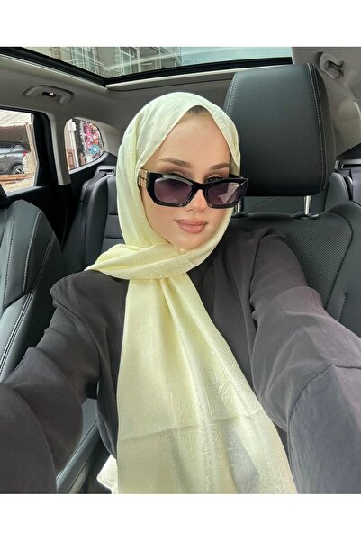 lune ETNİK MONEGRAM ŞAL TEREYAĞ SARISI