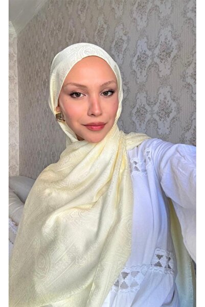 lune ETNİK MONEGRAM ŞAL TEREYAĞ SARISI