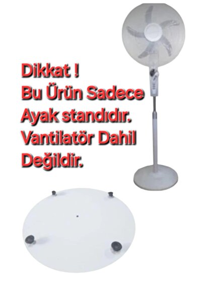 SÜPÜRGE ATÖLYESİ Süsler SV-1806 R Poyraz Vantilatör Ayak Standı (BEYAZ)