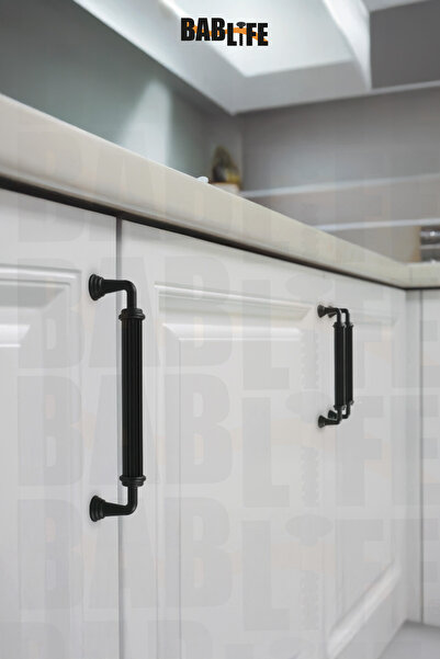 bablife Melis Negru Mat 192mm Metal Sertar de lux Mânere de mobilier