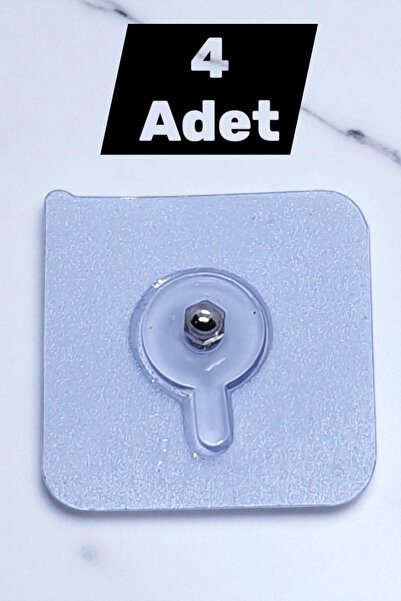 katilus Yapışkanlı Duvar Vidası 4 Adet Çerçeve Askısı Vidalı Tırnak Kanca Şef...