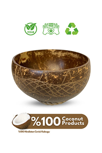 Coconut Products Jumbo Special Design Coconut Bowl and Bowl Pad - Coconut Bowl - Bowl Bowl - Snack Bowl