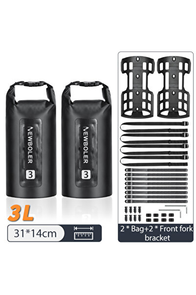 Choice قطعتان 3 لتر قطعتان من حوامل NEWBOLER حقائب شوكة دراجة محمولة مقاومة ل...