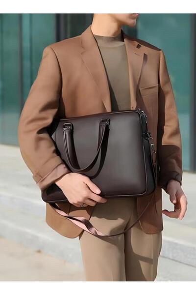 Generic حقيبة كمبيوتر محمول مقاس 15.6 بوصة، خفيفة الوزن، مصنوعة من مادة البولي يوريثان، حقيبة سفر للأعمال، حقيبة كتف رسول مقاومة للماء