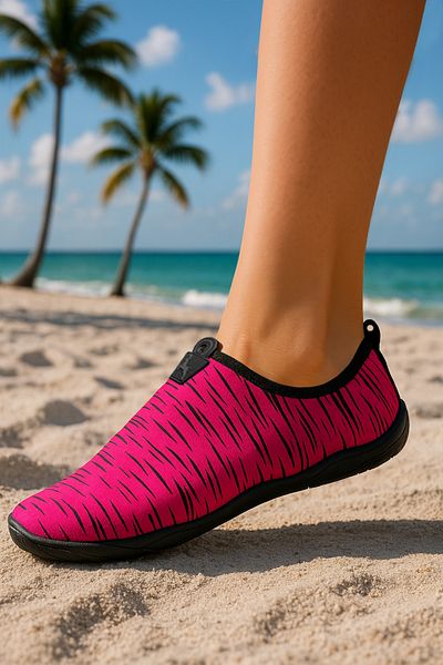 BLACK DEER Pantofi multifuncționali pentru plajă și mare Hayal roz-negru