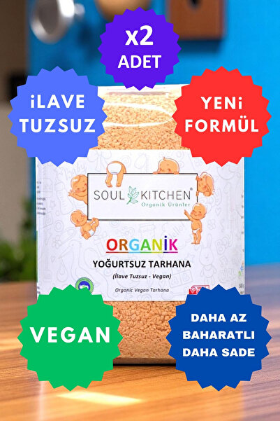Soul Kitchen Organik Ürünler Organik Sertifikalı Yoğurtsuz Tarhana 500 g 2’li...