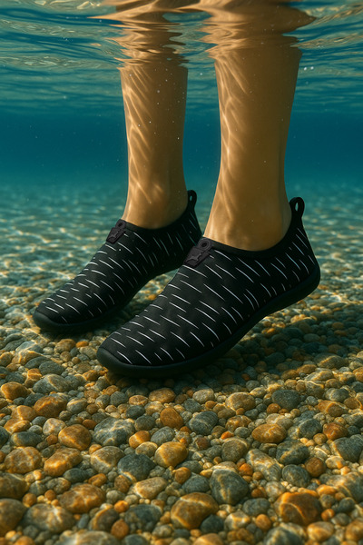 BLACK DEER Hayal Siyah-beyaz Çok Amaçlı Plaj Ve Deniz Ayakkabısı