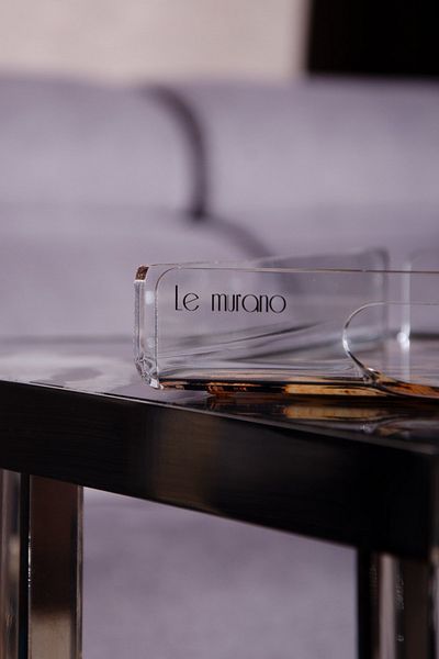 Le murano Wild Leopard Plexiglass Tray S - 26X18 cm