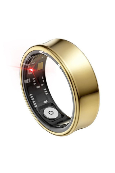 REDz Accessories Inel inteligent XO-RS01, monitorizare somn și oxigen, monitor ritm cardiac, metalic, auriu