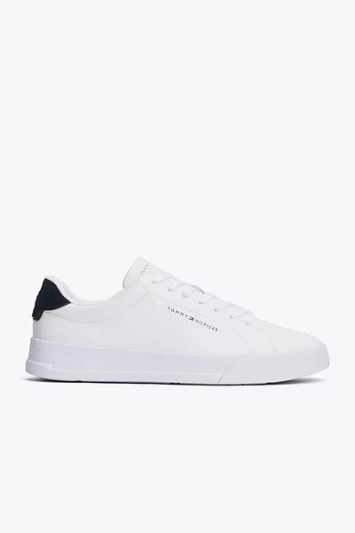 Tommy Hilfiger Pánske biele tenisky Tommy Jeans Pebble Grain Court