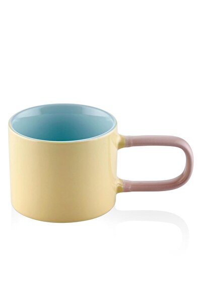 The Mia Rainbow Porselen Kupa Sarı 270 ml