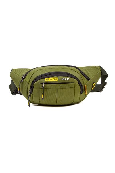 Newish Unisex Impertex Fabric USB Port Waterproof Shoulder and Waist Bag with Cross Strap