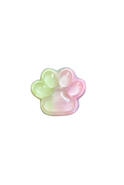Teo Squishy Antistress Toy, Slow Rising, Fluffy Cat Paw, 7.5 cm, Transparent Packaging